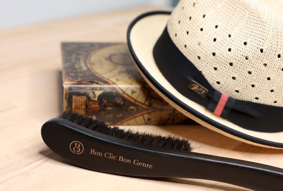 Cleaning the straw hat