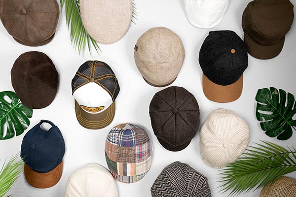Different shapes of cap and beret