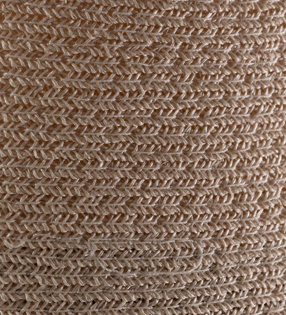 Close-up of hemp straw weaving