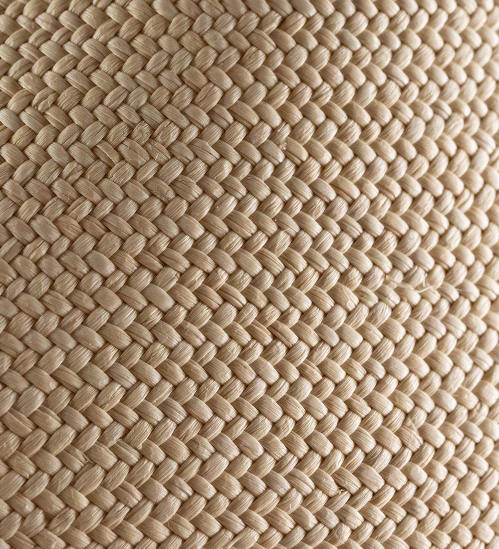 Close-up of a Panama straw weaving
