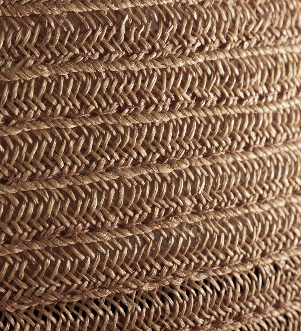 Close-up of abaca straw weaving