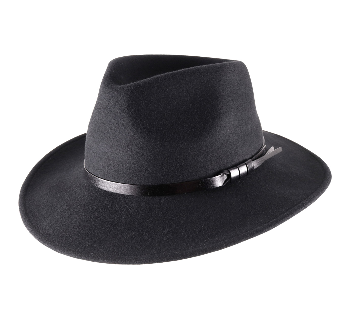 Dorfman Pacific Indiana Jones Fedora en feutre de laine pour homme