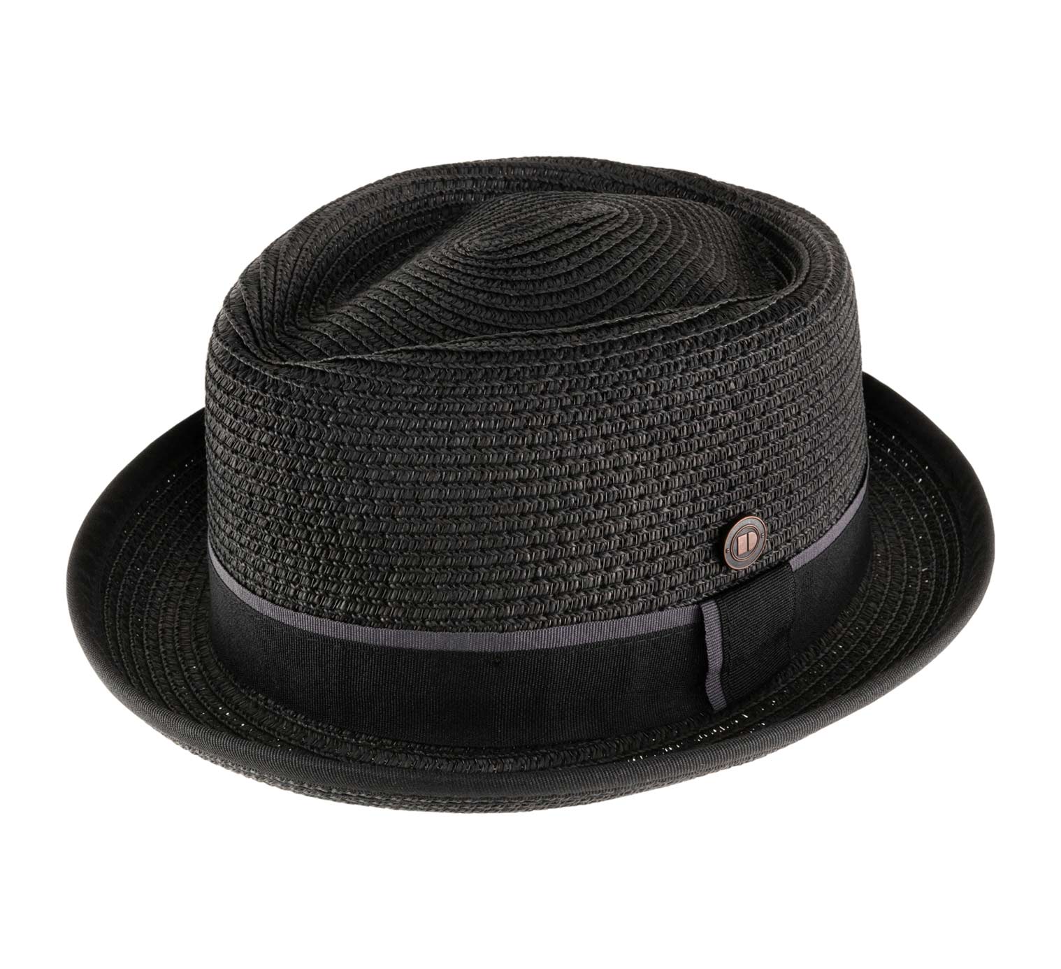 DASMARCA Crushable & Packable Multi-Color Porkpie Summer Straw Hat 
