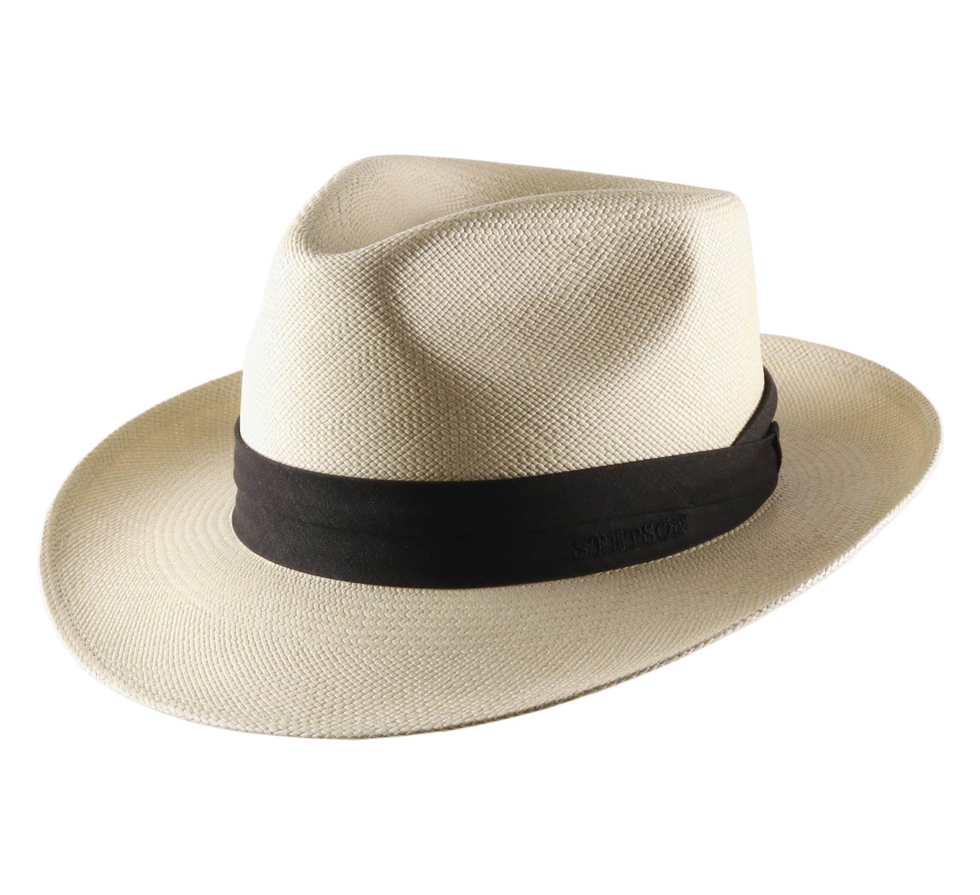 Made in Italy Stetson Solano Fedora Panama Hat Men.