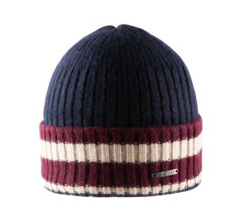 Bonnet cachemire Striped Cuff