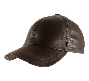 acdiac Men Cowhide hat Winter Outdoor Real Leather Adjustable Baseball Cap