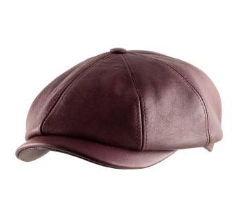 Bookie | Mens Leather Flat Cap by American Hat Makers