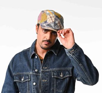 casquette lin patchwork multicolore John-28