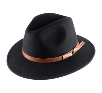 Classic Italy - Chapeau Melon Feutre Homme ou Femme Classic Melon - Taille  59 cm - Noir