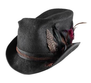 Haut de forme Grey wool felt 