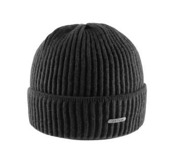 Bonnet homme en laine Colori Noir - Stetson