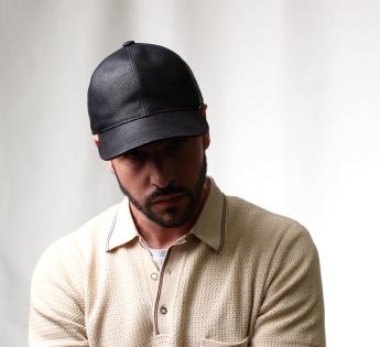 Leather Baseball Cap