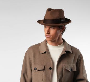 Chapeau feutre suédé Suede Woolfelt