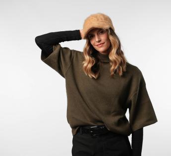 Casquette fourrure Angora Baseball Cap