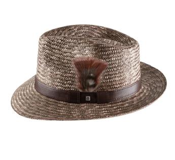 Chapeau de paille personnalisable Classic Straw Fedora 